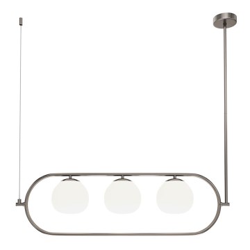 Maytoni MOD221PL-03N - Candeeiro suspenso ERICH 3xE14/40W/230V cromado mate