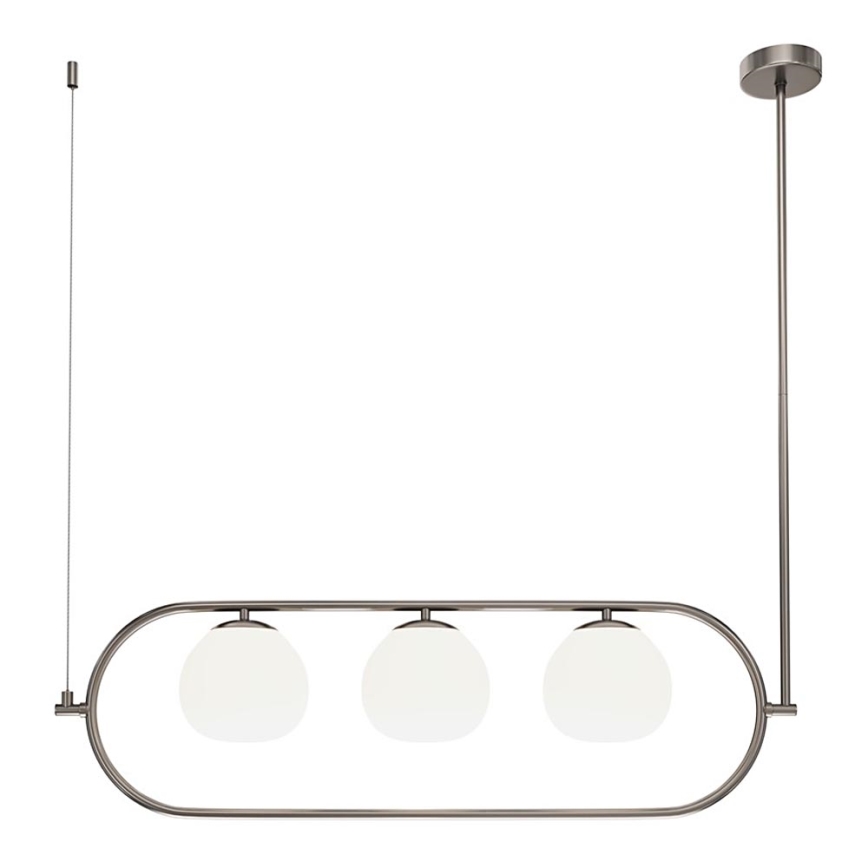 Maytoni MOD221PL-03N - Candeeiro suspenso ERICH 3xE14/40W/230V cromado mate