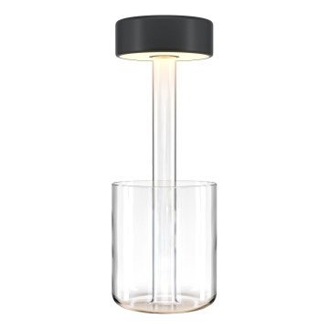 Maytoni MOD229TL-L3B3K1 - Candeeiro de mesa portátil regulável LED 3W/5V preto/transparente