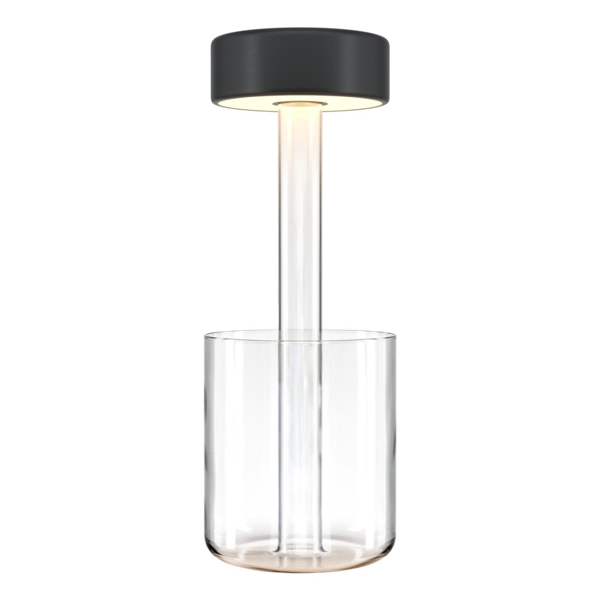 Maytoni MOD229TL-L3B3K1 - Candeeiro de mesa portátil regulável LED 3W/5V preto/transparente