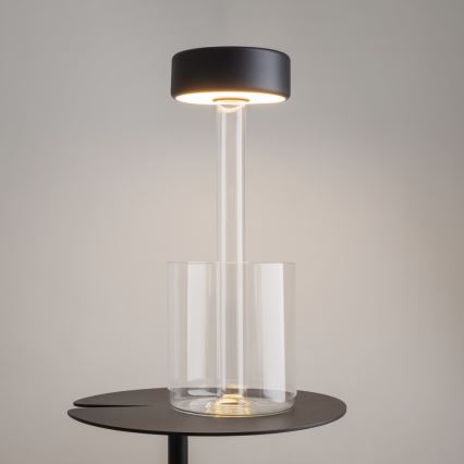 Maytoni MOD229TL-L3B3K1 - Candeeiro de mesa portátil regulável LED 3W/5V preto/transparente