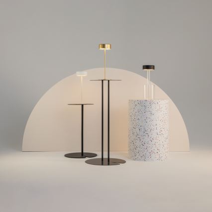 Maytoni MOD229TL-L3B3K1 - Candeeiro de mesa portátil regulável LED 3W/5V preto/transparente