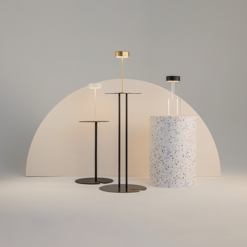 Maytoni MOD229TL-L3B3K1 - Candeeiro de mesa portátil regulável LED 3W/5V preto/transparente
