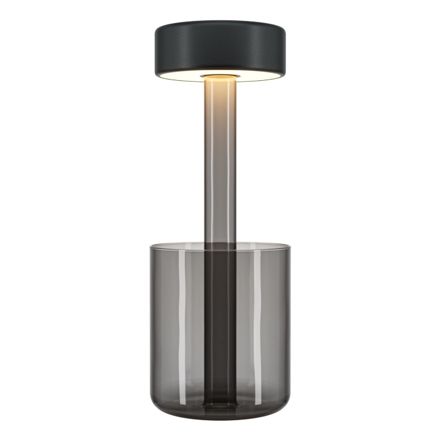Maytoni MOD229TL-L3B3K3 - Candeeiro de mesa portátil regulável LED 3W/5V preto/cinzento
