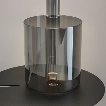 Maytoni MOD229TL-L3B3K3 - Candeeiro de mesa portátil regulável LED 3W/5V preto/cinzento