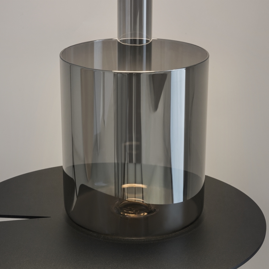 Maytoni MOD229TL-L3B3K3 - Candeeiro de mesa portátil regulável LED 3W/5V preto/cinzento