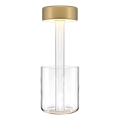 Maytoni MOD229TL-L3G3K1 - Candeeiro de mesa LED portátil regulável LED/3W/5V 2200-4000K dourado/transparente