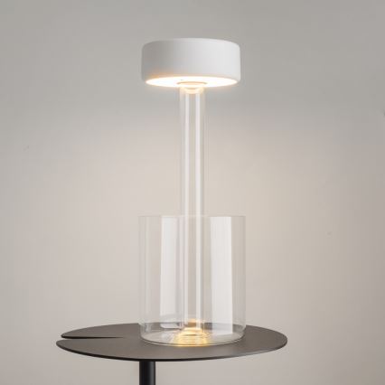 Maytoni MOD229TL-L3W3K1 - LED Regulação recarregável portátil candeeiro de mesa LED/3W/5V 2200-4000K branco/transparente