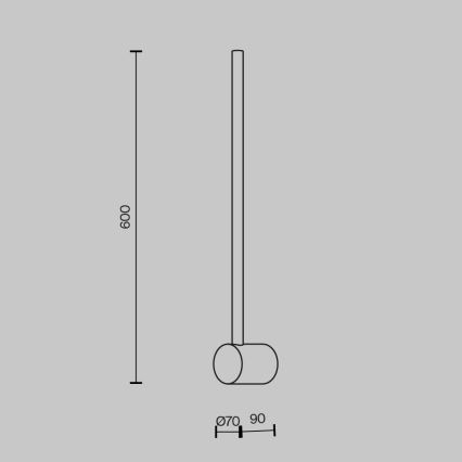 Maytoni MOD237WL-L6BS3K - Iluminação de parede LED LIGHT STICK LED/7W/230V 3000K dourado