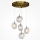 Maytoni MOD254PL-05BS - Candeeiro suspenso FROZEN 5xG4/28W/230V latão