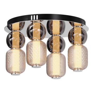 Maytoni MOD273CL-L60CH3K - Iluminação de teto LED DROP 4xLED/15W/230V diâmetro 43 cm cromado brilhante