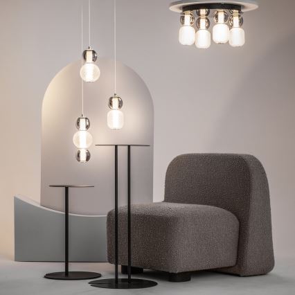 Maytoni MOD273CL-L60CH3K - Iluminação de teto LED DROP 4xLED/15W/230V diâmetro 43 cm cromado brilhante