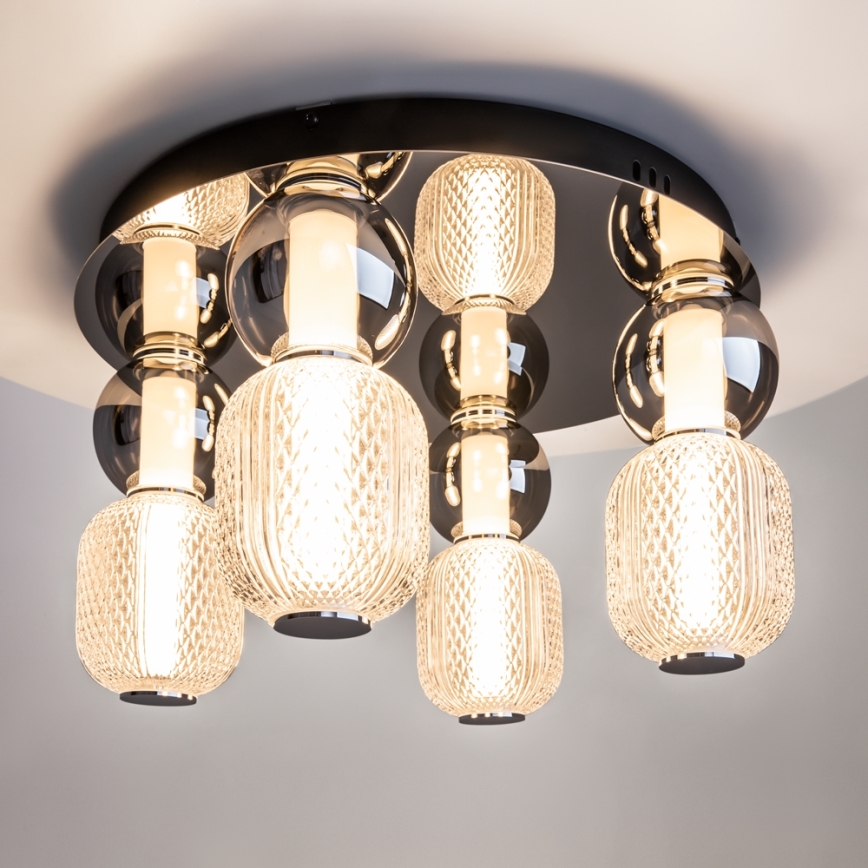 Maytoni MOD273CL-L60CH3K - Iluminação de teto LED DROP 4xLED/15W/230V diâmetro 43 cm cromado brilhante