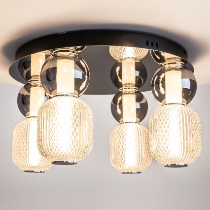 Maytoni MOD273CL-L60CH3K - Iluminação de teto LED DROP 4xLED/15W/230V diâmetro 43 cm cromado brilhante