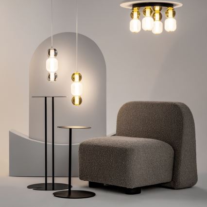 Maytoni MOD273CL-L60G3K - Iluminação de teto LED DROP 4xLED/15W/230V diâmetro 43 cm dourado