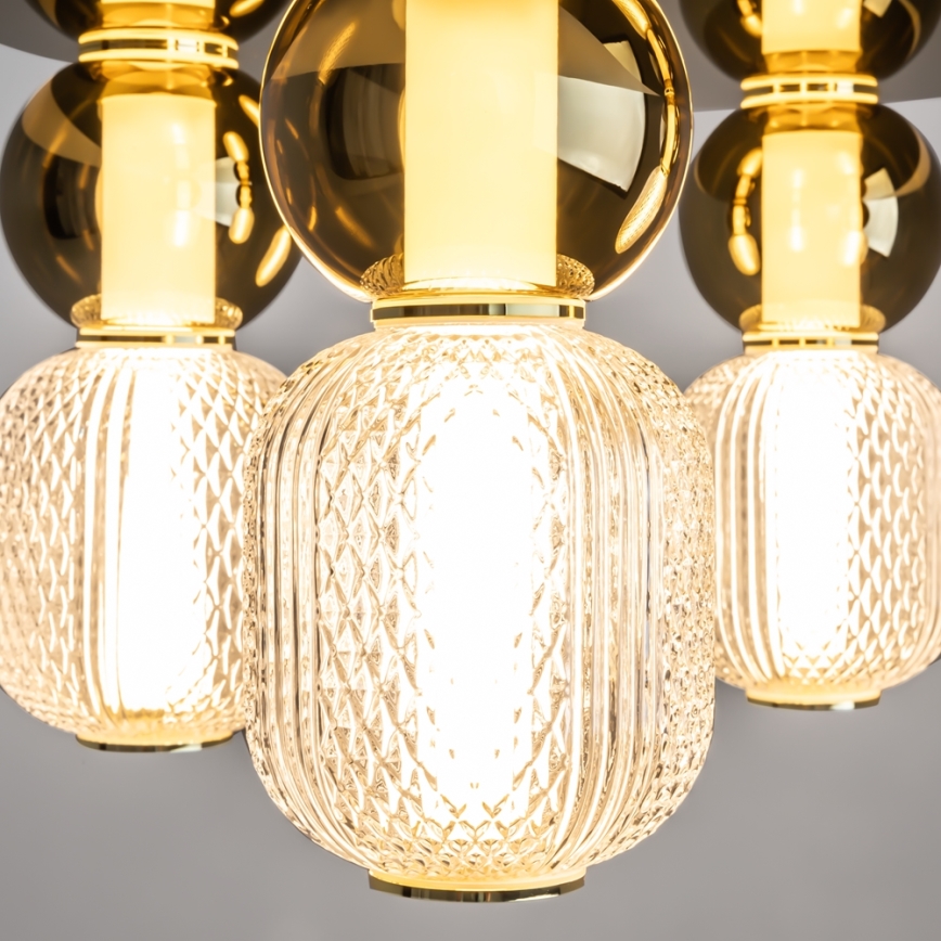 Maytoni MOD273CL-L60G3K - Iluminação de teto LED DROP 4xLED/15W/230V diâmetro 43 cm dourado