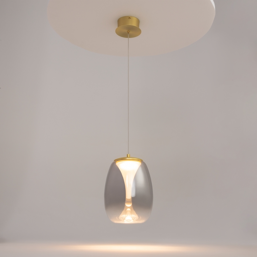 Maytoni MOD282PL-L8G3K - Candeeiro suspenso LED SPLASH LED/7W/230V 3000K dourado
