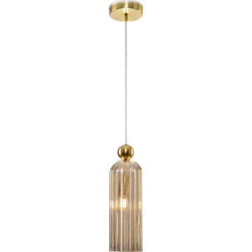 Maytoni MOD302PL-01CG - Candeeiro suspenso ANTIC 1xE14/40W/230V dourado/bege