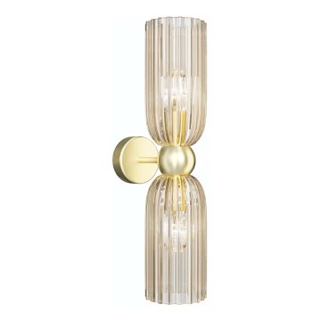 Maytoni MOD302WL-02CG - Iluminação de parede ANTIC 2xE14/40W/230V dourada/bege