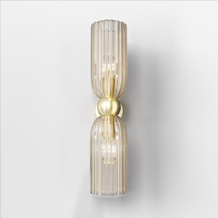 Maytoni MOD302WL-02CG - Iluminação de parede ANTIC 2xE14/40W/230V dourada/bege