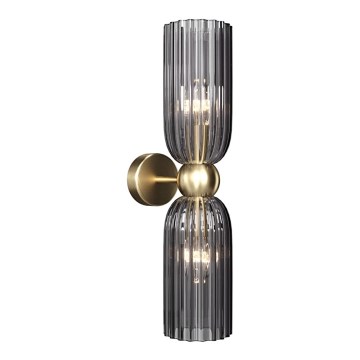 Maytoni MOD302WL-02GR - Iluminação de parede ANTIC 2xE14/40W/230V dourada/cinzento