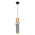 Maytoni MOD303PL-01CFL3 - Candeeiro suspenso PALETTE 1xGU10/40W/230V dourado/cinzento