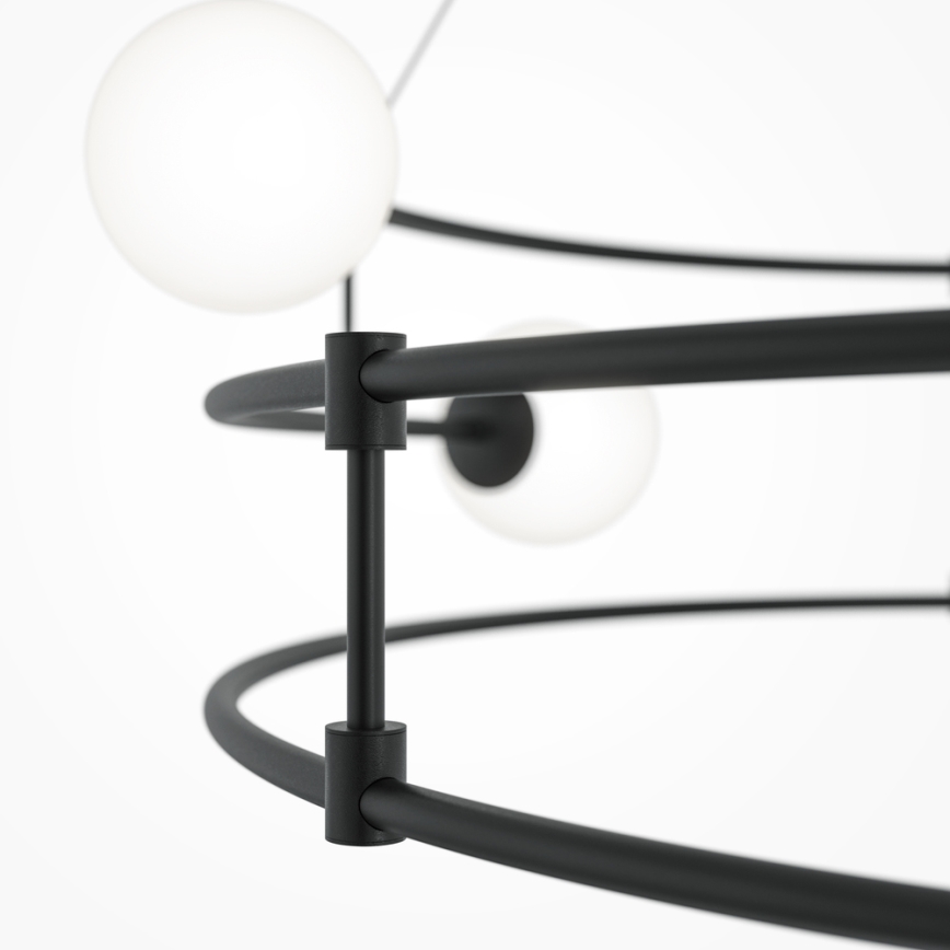 Maytoni MOD317PL-06B - Candeeiro suspenso BALANCE 6xG9/40W/230V preto