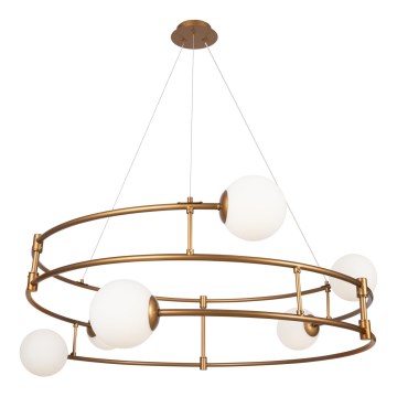 Maytoni MOD317PL-06G - Candeeiro suspenso BALANCE 6xG9/40W/230V cobre