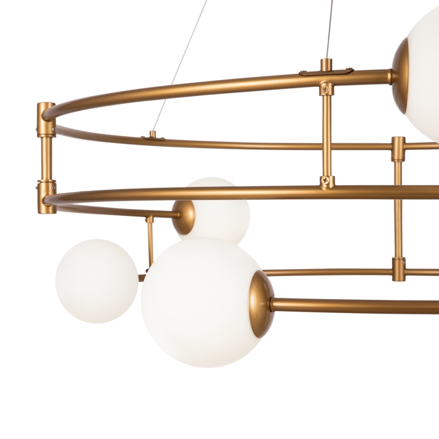 Maytoni MOD317PL-06G - Candeeiro suspenso BALANCE 6xG9/40W/230V cobre