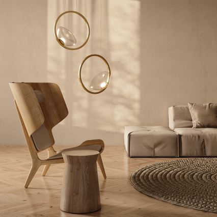 Maytoni MOD327PL-L5BS3K - Candelabro suspenso LED LUNARE LED/5W/230V dourada