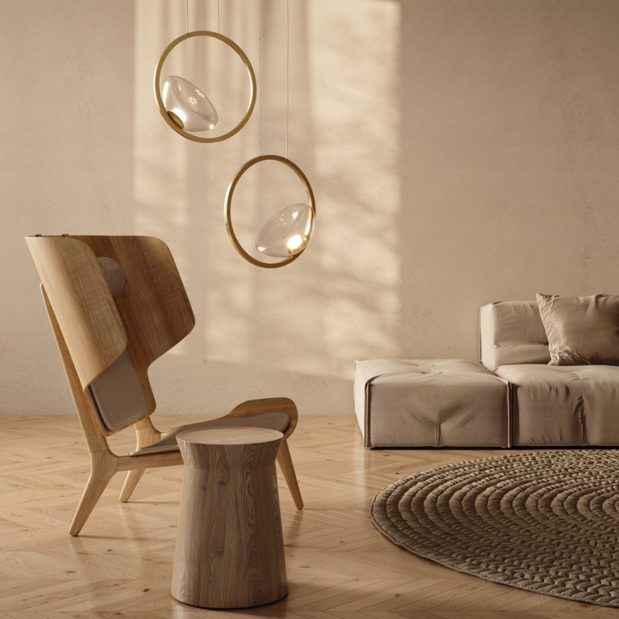 Maytoni MOD327PL-L5BS3K - Candelabro suspenso LED LUNARE LED/5W/230V dourada