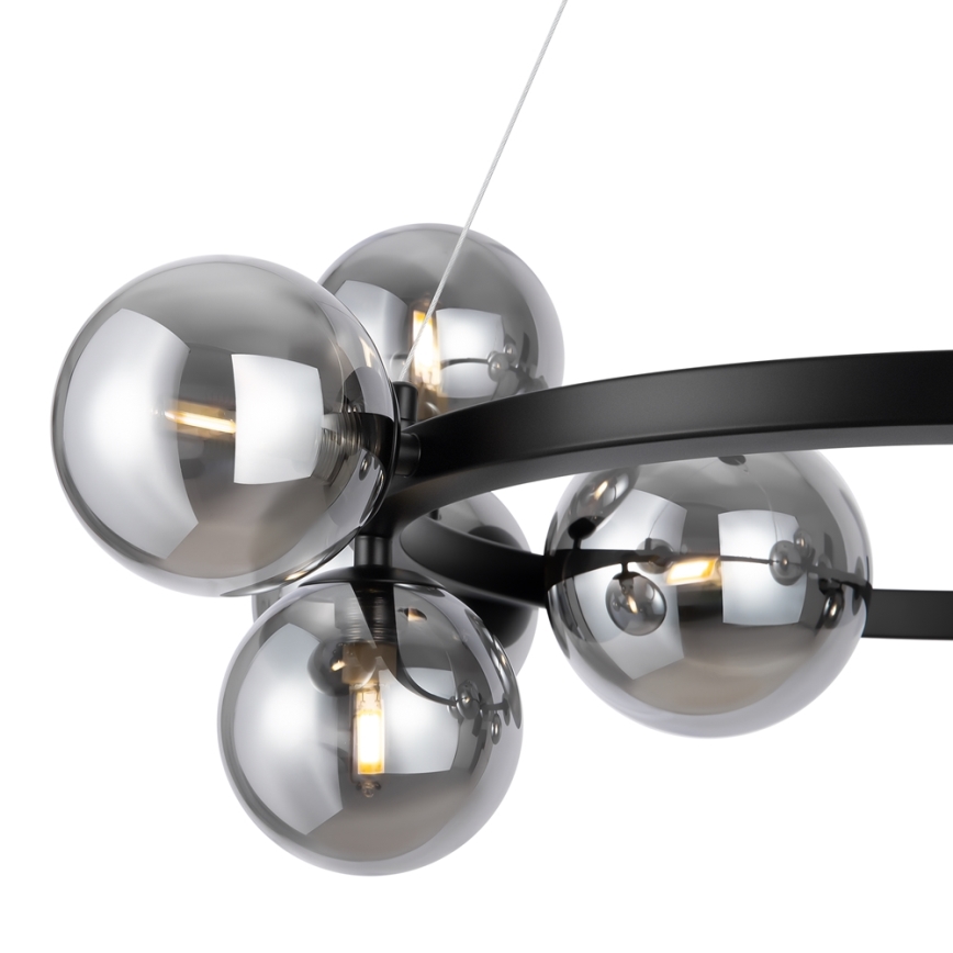 Maytoni MOD545PL-11B - Candelabro suspenso DALLAS 11xG9/28W/230V preto