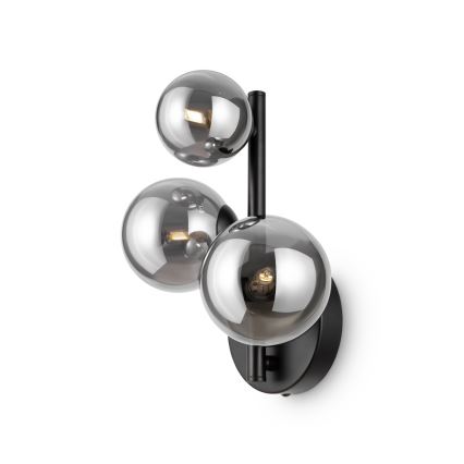 Maytoni MOD545WL-03B - Iluminação de parede DALLAS 3xG9/28W/230V preto