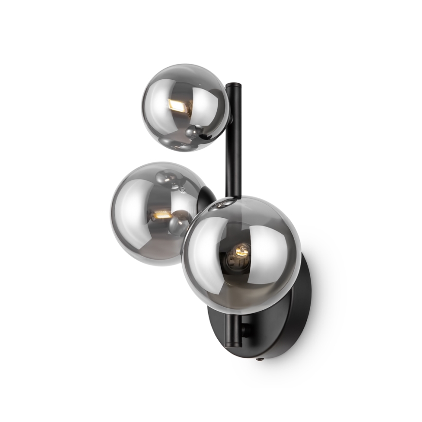 Maytoni MOD545WL-03B - Iluminação de parede DALLAS 3xG9/28W/230V preto
