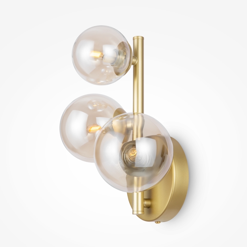 Maytoni MOD545WL-03G - Iluminação de parede DALLAS 3xG9/28W/230V latão