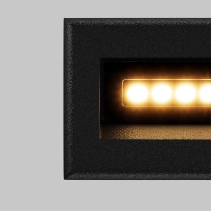 Maytoni O045SL-L3B3K - Iluminação incorporada exterior LED BOSCA LED/3W/230V 3000K IP65 preto