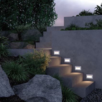 Maytoni O045SL-L3W3K - Iluminação incorporada exterior LED BOSCA LED/3W/230V 3000K IP65 branco