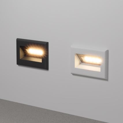 Maytoni O045SL-L3W3K - Iluminação incorporada exterior LED BOSCA LED/3W/230V 3000K IP65 branco