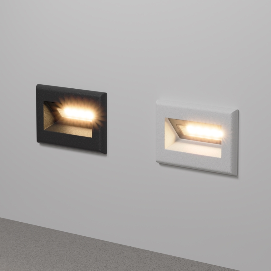 Maytoni O045SL-L3W3K - Iluminação incorporada exterior LED BOSCA LED/3W/230V 3000K IP65 branco