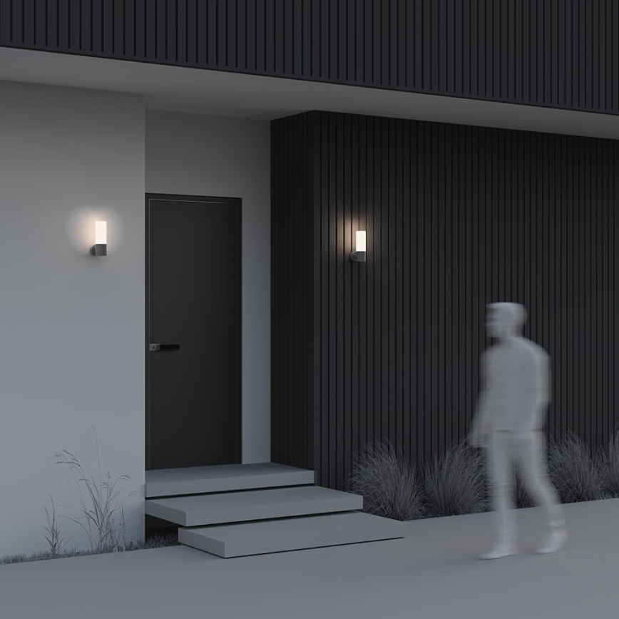 Maytoni O418WL-01GR - Iluminação de parede exterior WILLIS 1xE27/60W/230V IP54 antracite