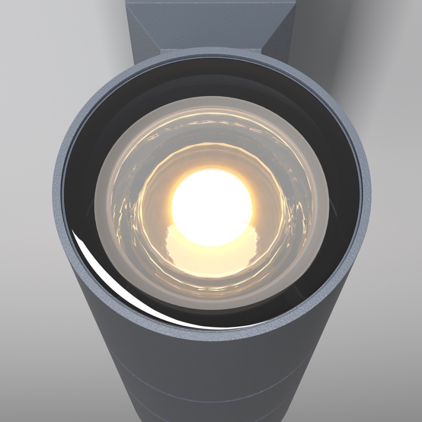 Maytoni O574WL-02GR - Iluminação de parede exterior BOWERY 2xGU10/50W/230V IP54 antracite