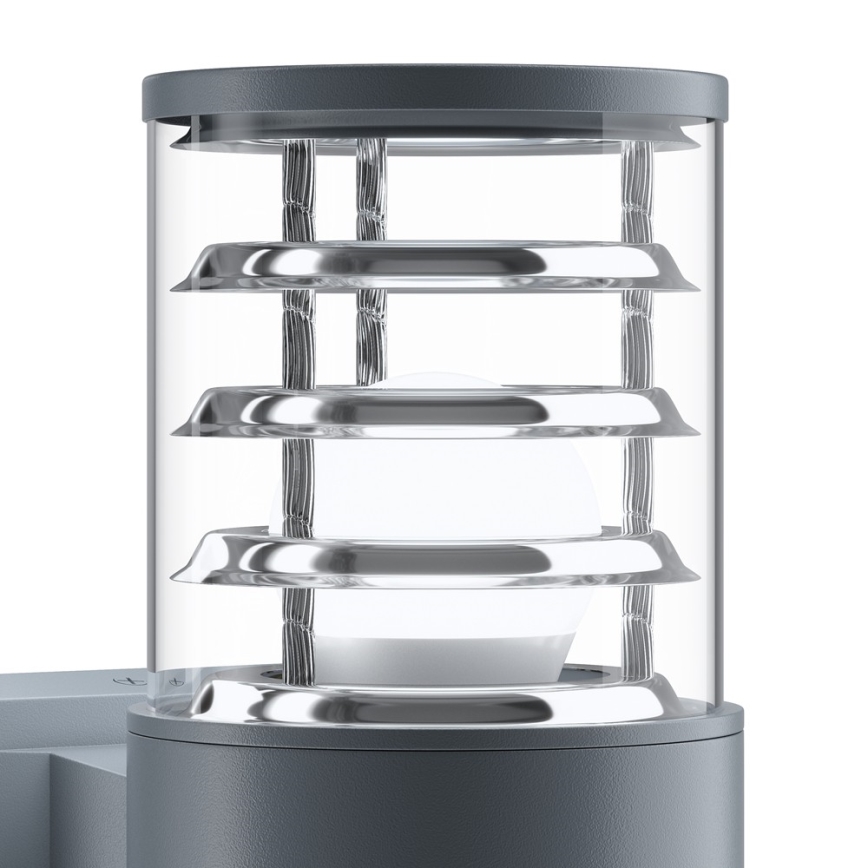 Maytoni O576WL-02GR - Iluminação de parede exterior BRONX 2xE27/60W/230V IP54 antracite
