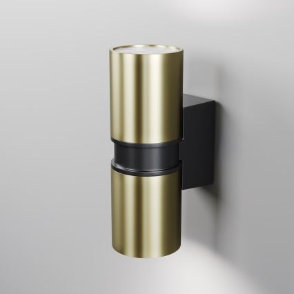 Maytoni O582WL-02BS - Iluminação de parede exterior BOWERY 2xGU10/50W/230V IP54 latão
