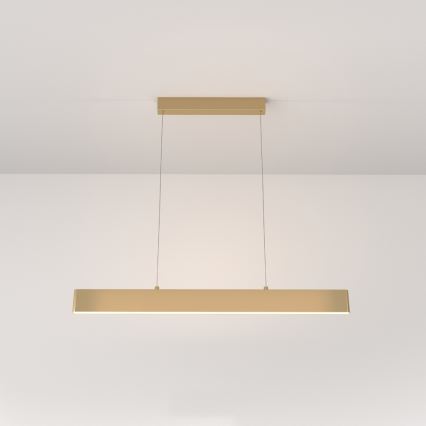 Maytoni P010PL-L23G3K - Candeeiro suspenso LED STEP LED/23W/230V 3000K 91 cm dourado