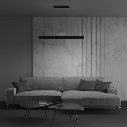 Maytoni P010PL-L30B4K - Candeeiro suspenso LED STEP LED/30W/230V 4000K 118,5 cm preto