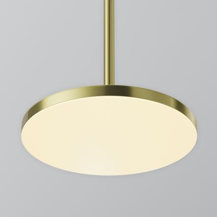 Maytoni P076PL-L12W3K-BS - Candeeiro suspenso LED PLATO LED/12W/230V 3000K dourado