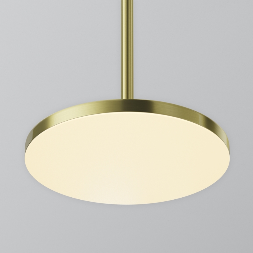 Maytoni P076PL-L12W3K-BS - Candeeiro suspenso LED PLATO LED/12W/230V 3000K dourado