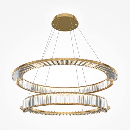Maytoni P097PL-L90G4K - Candeeiro suspenso LED KRONE LED/90W/230V CRI 90 diâmetro 80,5 cm dourado