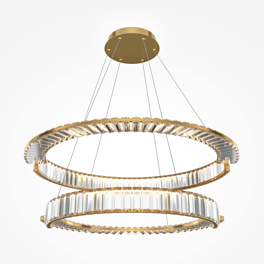 Maytoni P097PL-L90G4K - Candeeiro suspenso LED KRONE LED/90W/230V CRI 90 diâmetro 80,5 cm dourado