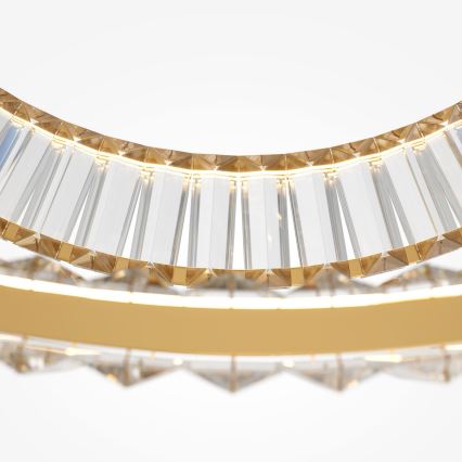 Maytoni P097PL-L90G4K - Candeeiro suspenso LED KRONE LED/90W/230V CRI 90 diâmetro 80,5 cm dourado